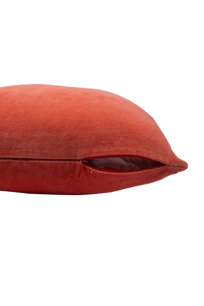 Premium Velvet Cushion Cover -  Light Orange