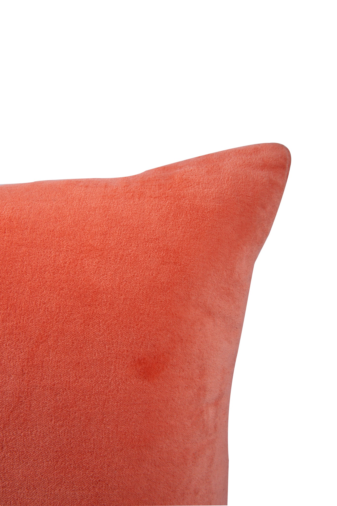 Premium Velvet Cushion Cover -  Light Orange