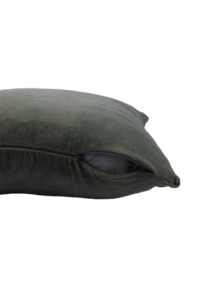 Premium Velvet Cushion Cover -  Olive