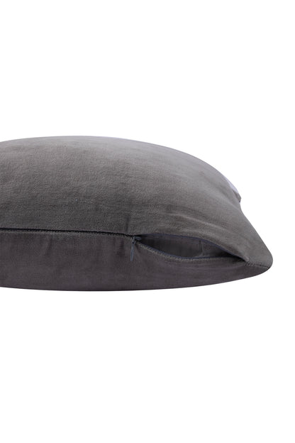 Premium Velvet Cushion Cover -  Gray