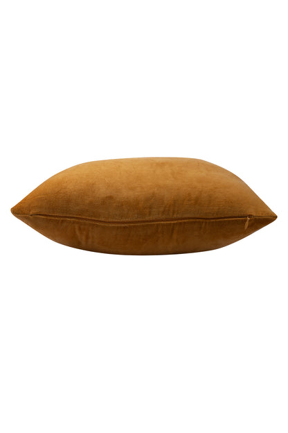 Premium Velvet Cushion Cover -  Mustard