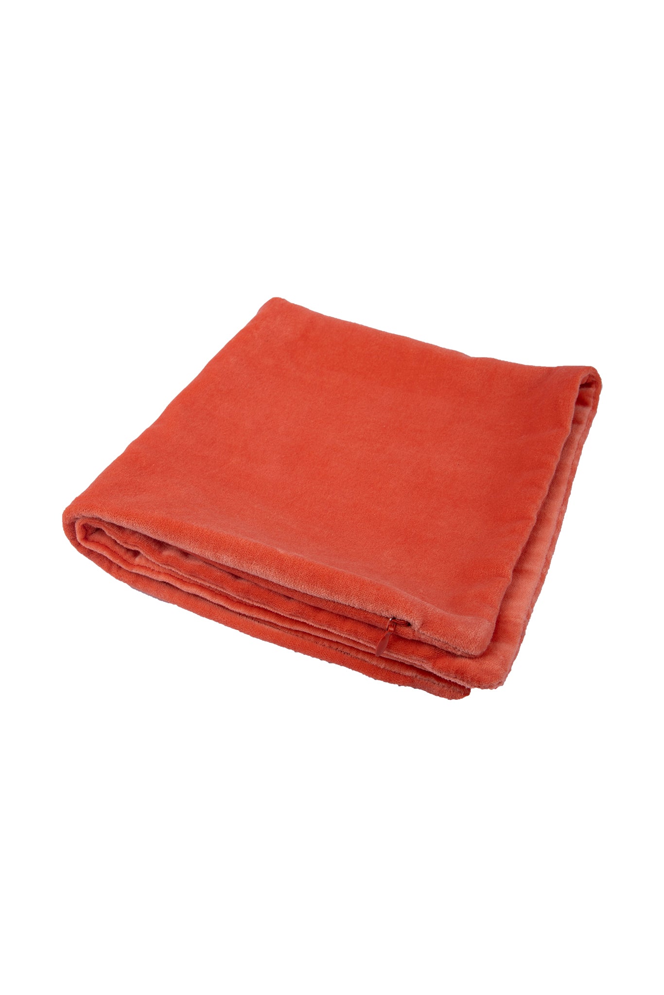 Premium Velvet Cushion Cover -  Light Orange