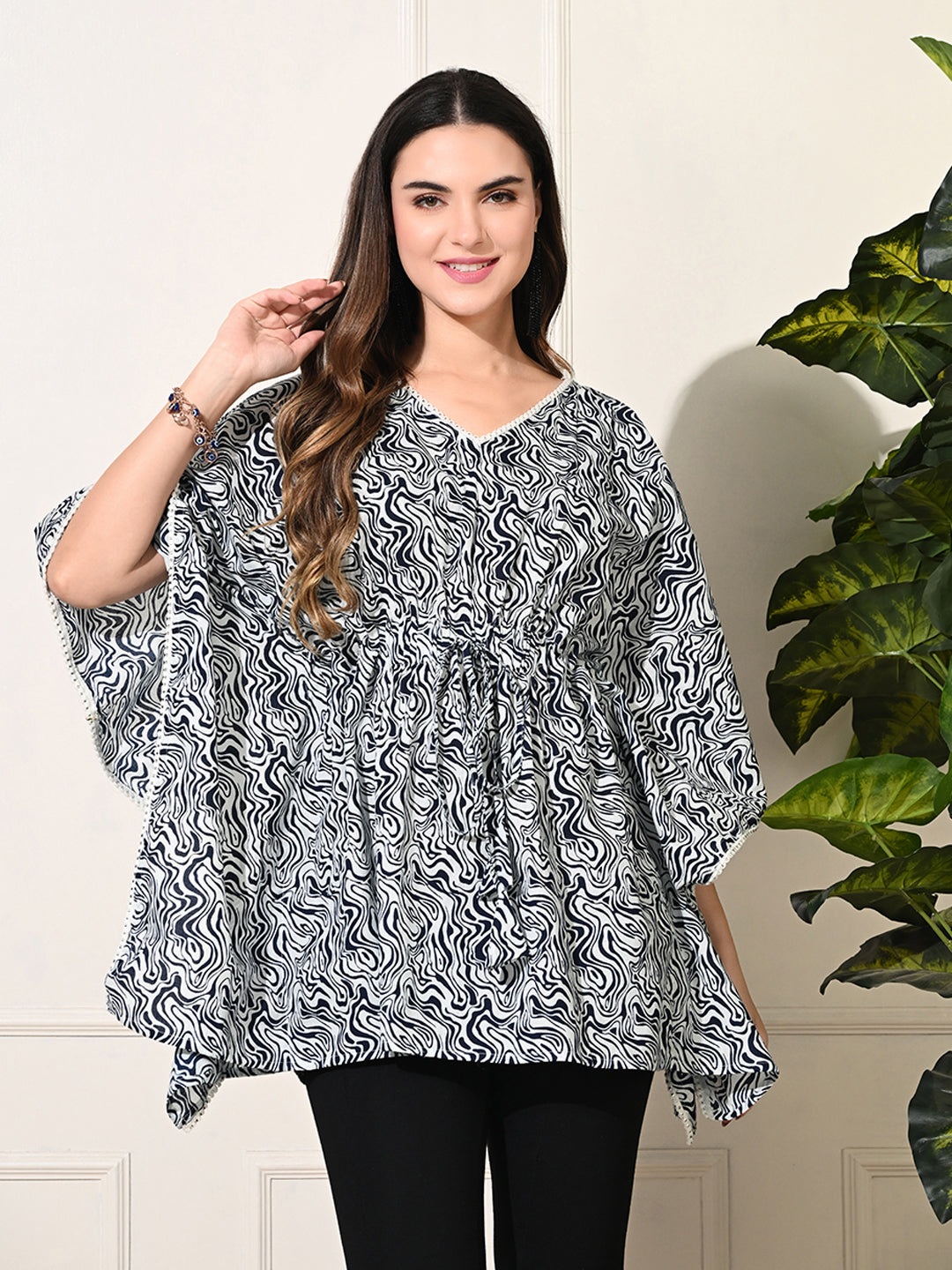 Blue Wave Kaftan Tunic