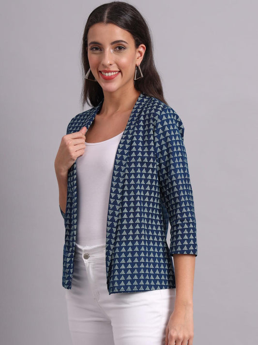 Blue Short Jacket Shrug