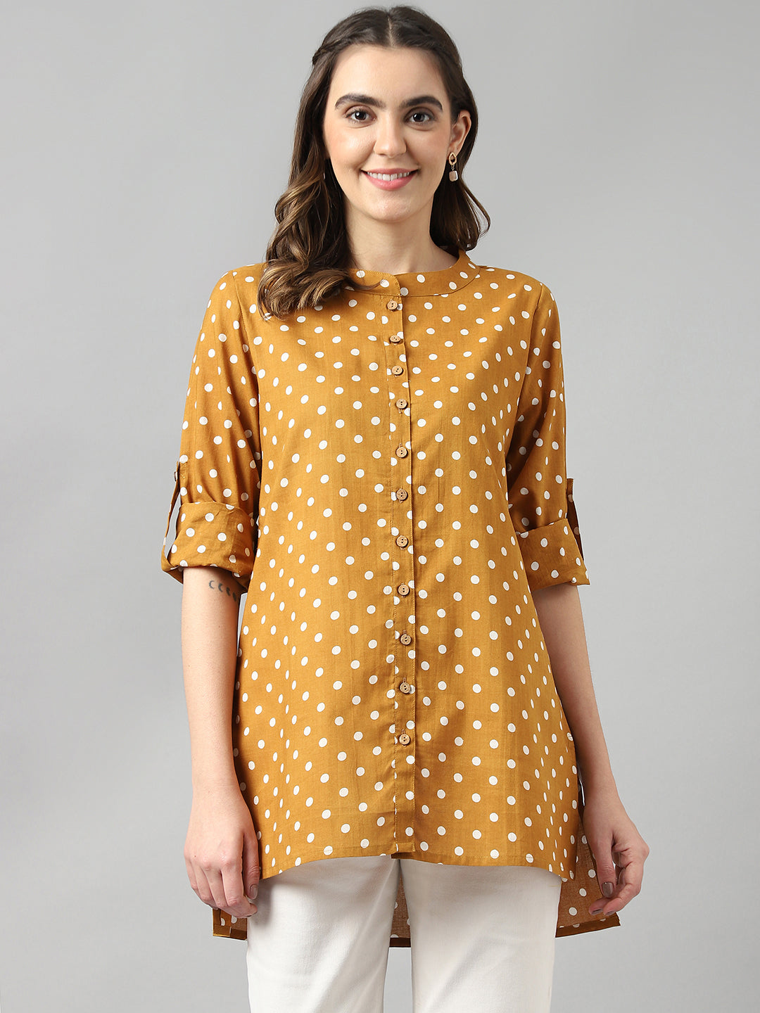 Polka Shirt Top