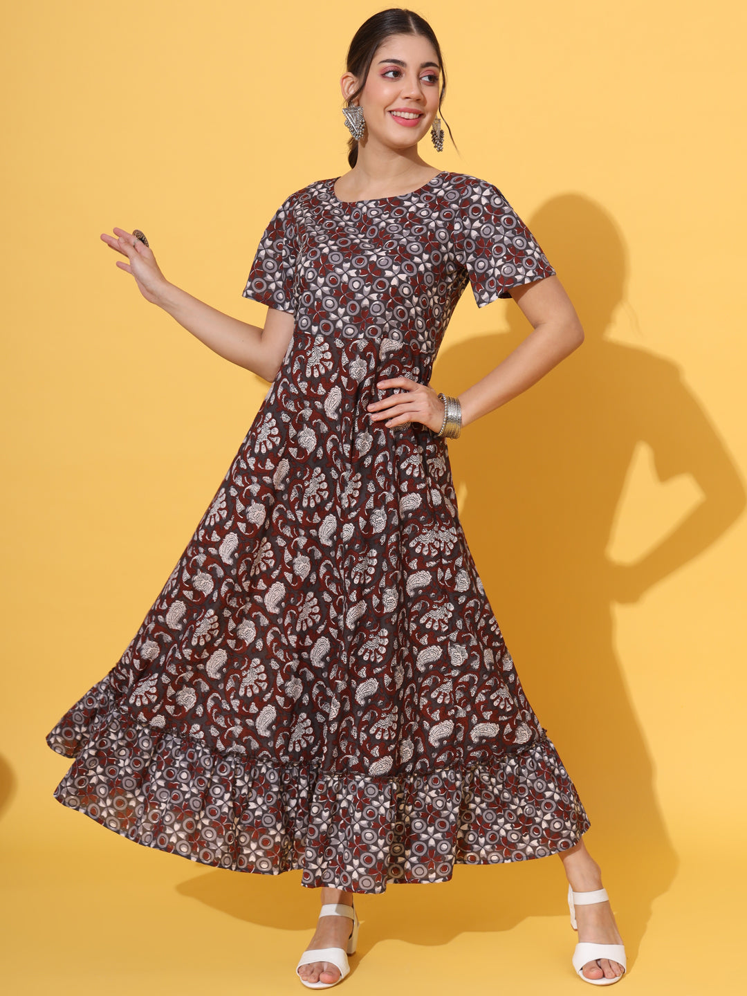 Ajrak Cotton Dress