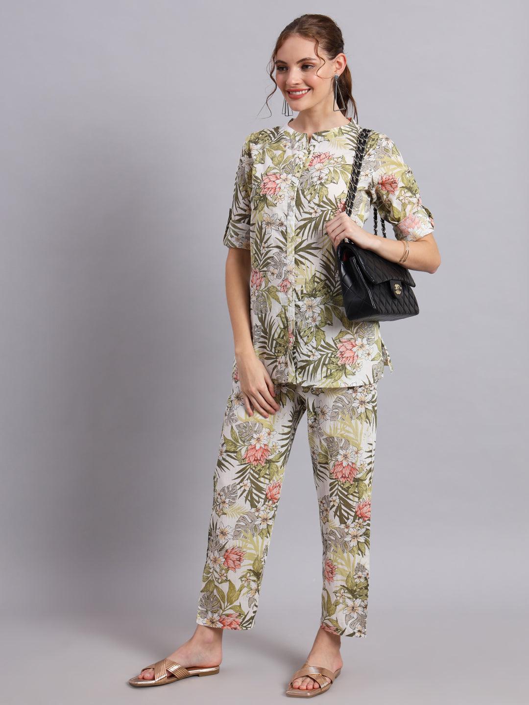 Tropical Shirt and Pant Co-ord Set - Decked Up