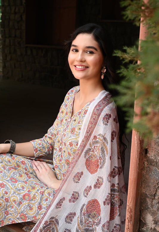 Florian Kurta Pant Dupatta Set