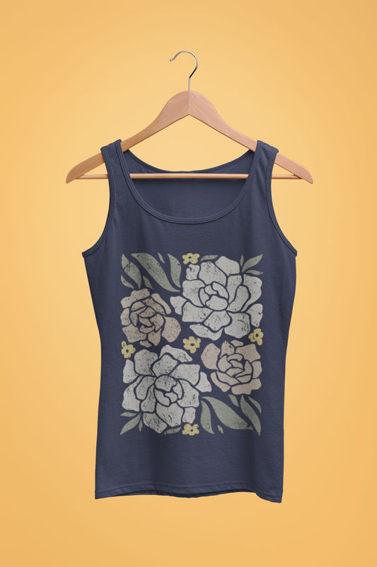 Women's Tank Top: Flowers