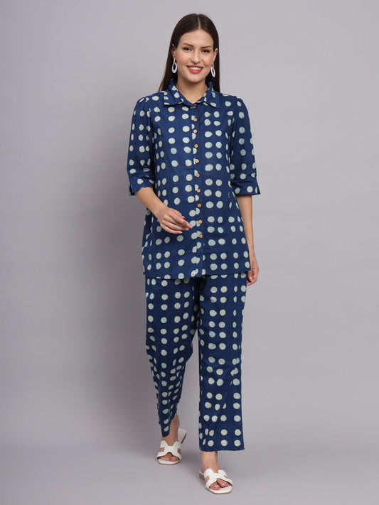 Polka Dot Cotton Co-ord Set