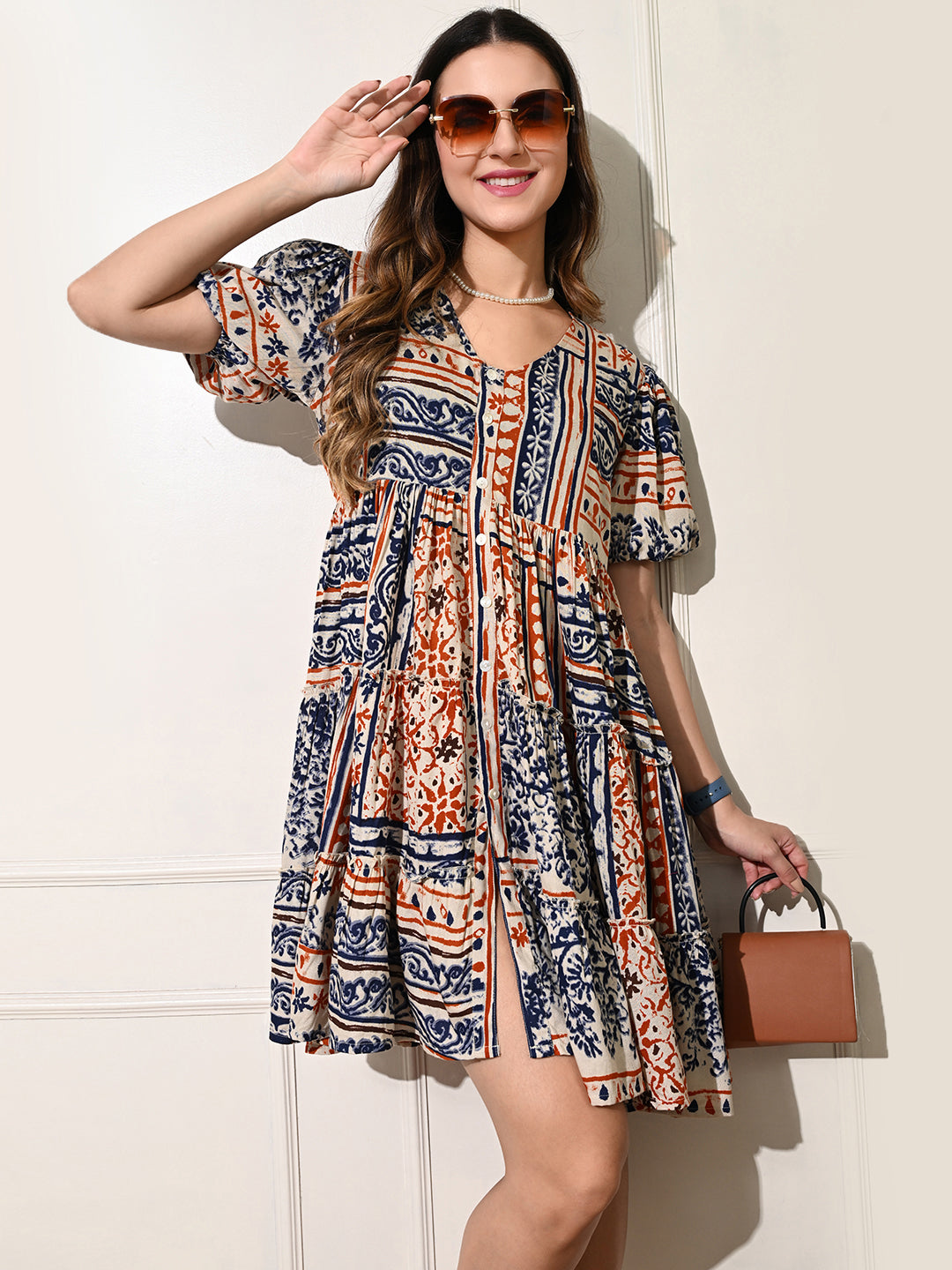 Absract Flare Dress