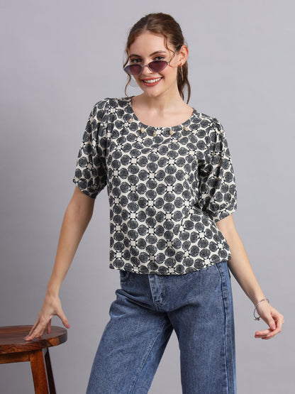 Shell Print Top