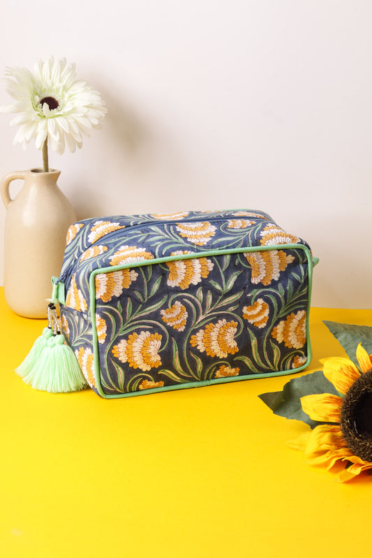 Voyage Pouch - Block Printed - Ayuda Homes