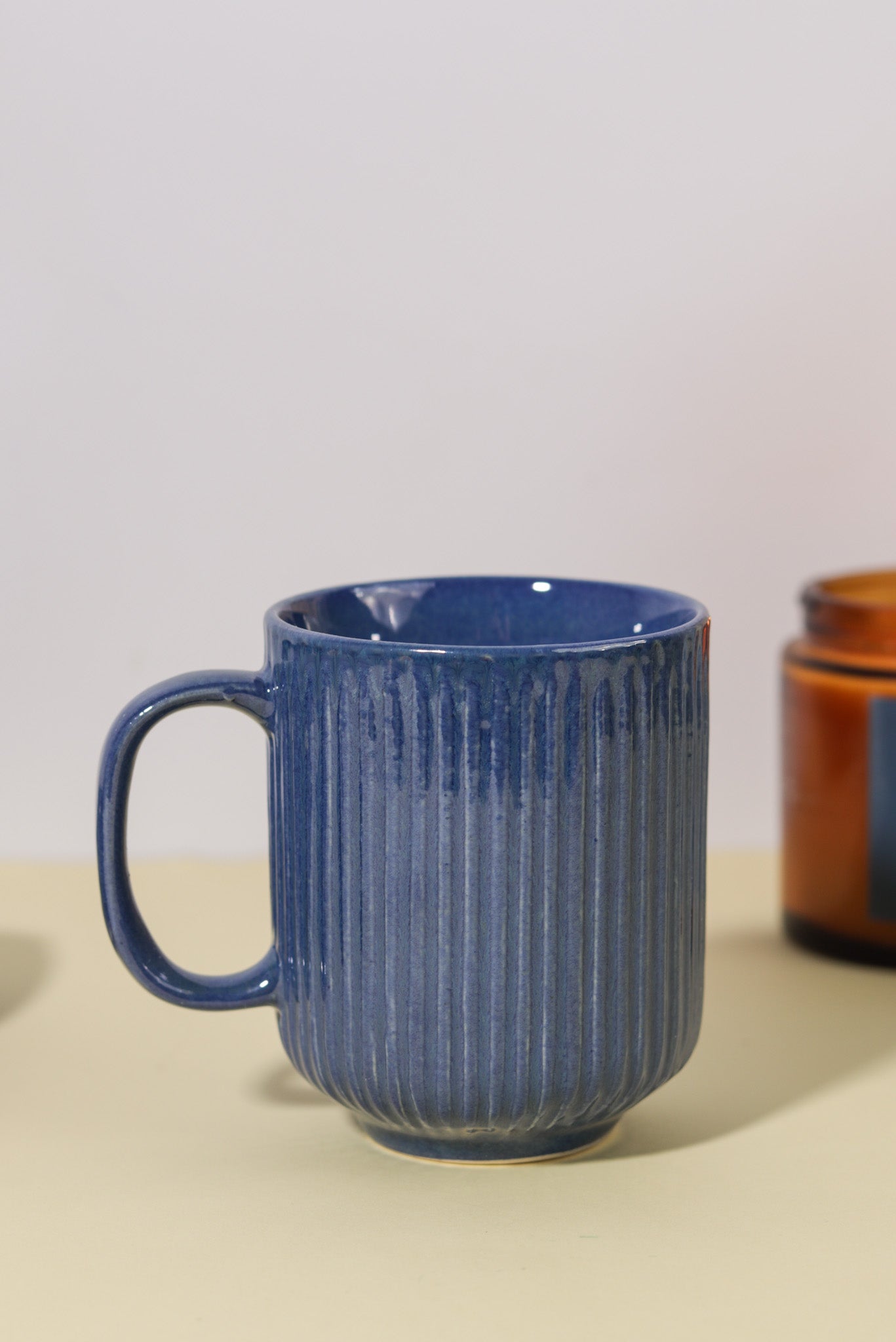 Wakey Indigo Ceramic Mug - Ayuda Homes