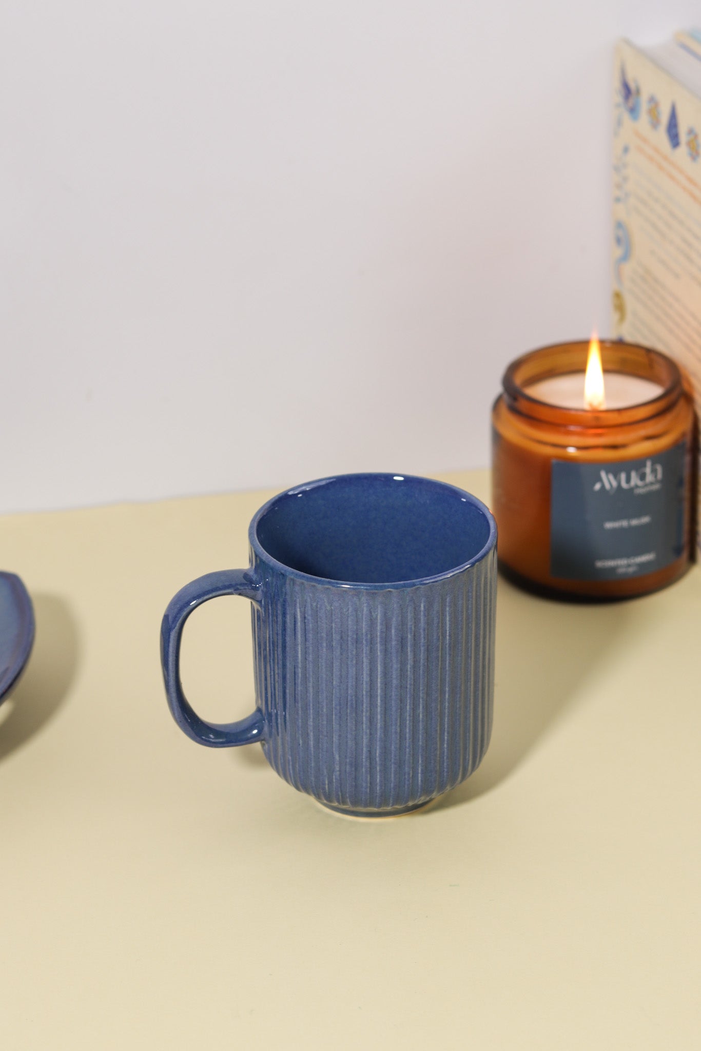 Wakey Indigo Ceramic Mug - Ayuda Homes