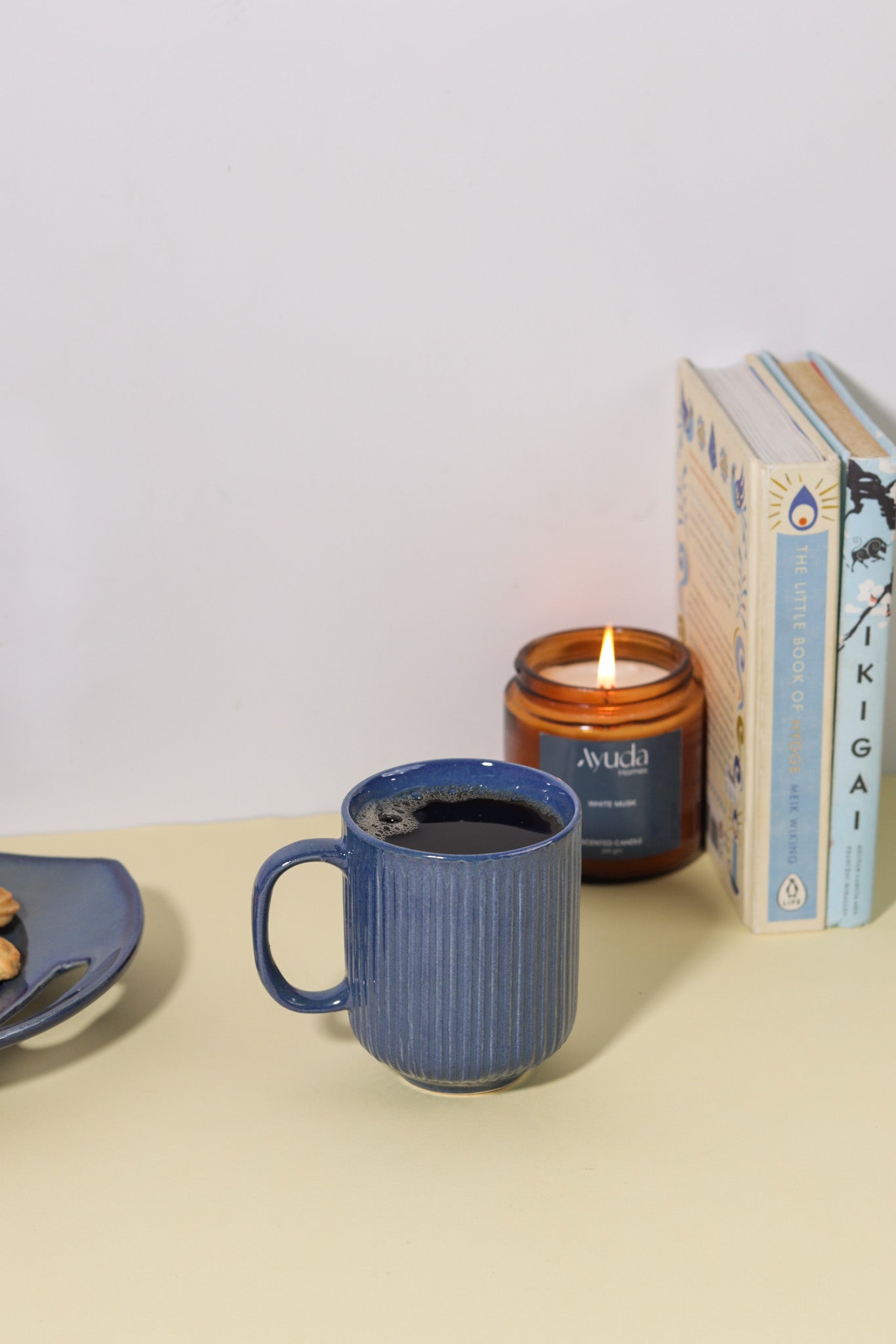 Wakey Indigo Ceramic Mug - Ayuda Homes