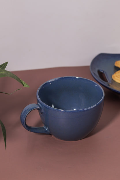 Indigo Ceramic Soup Mug - Ayuda Homes