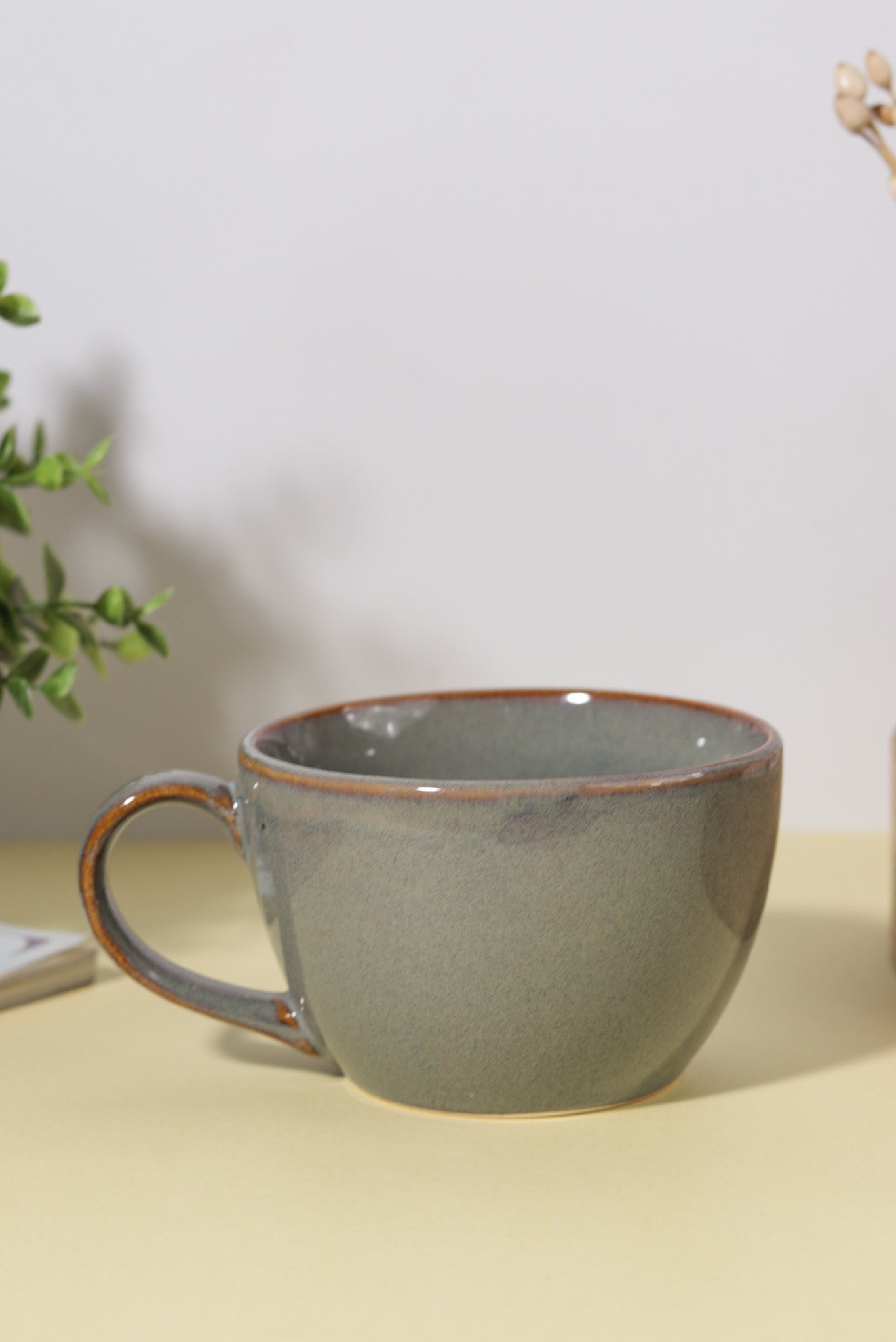 Slate Ceramic Soup Mug - Ayuda Homes