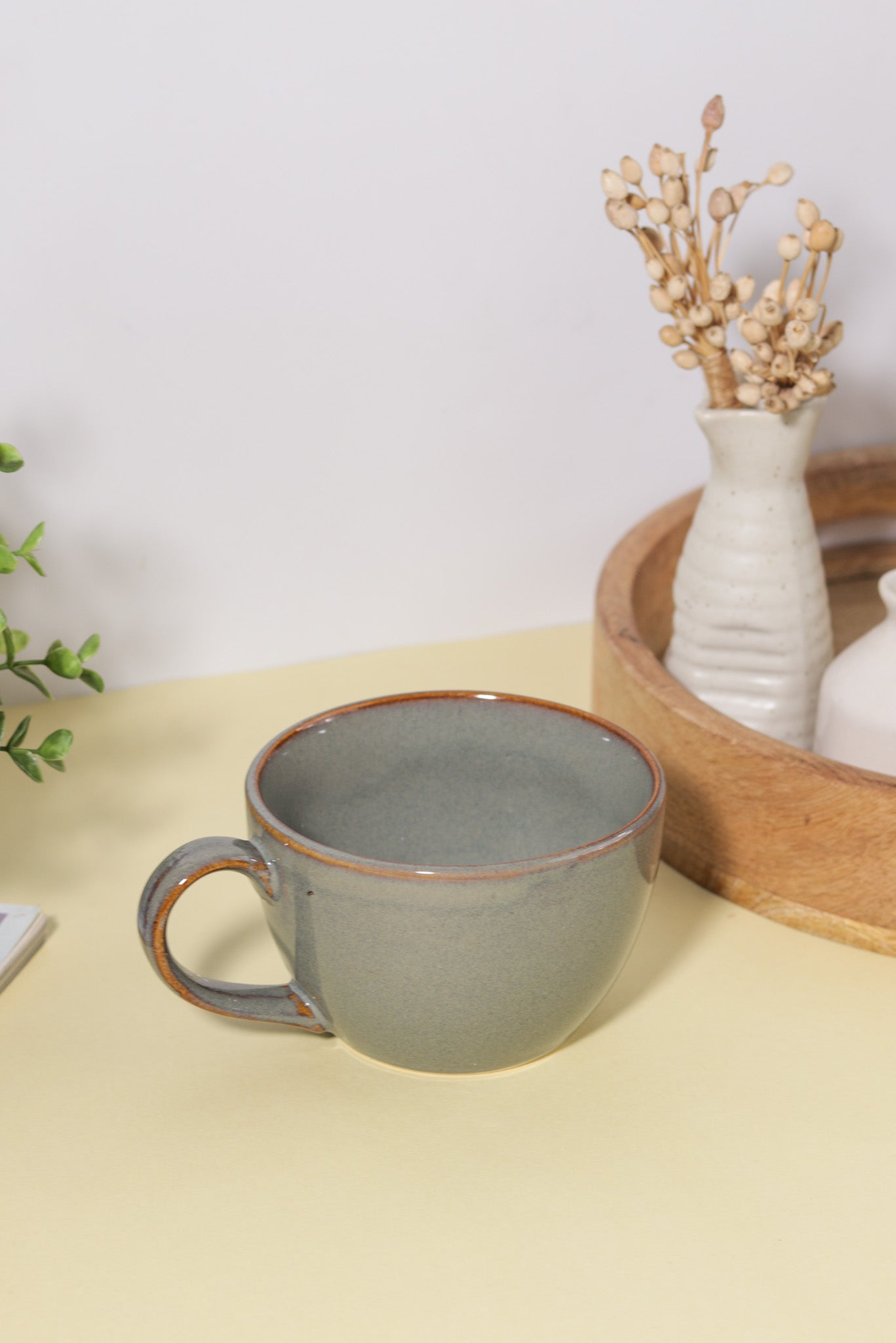 Slate Ceramic Soup Mug - Ayuda Homes