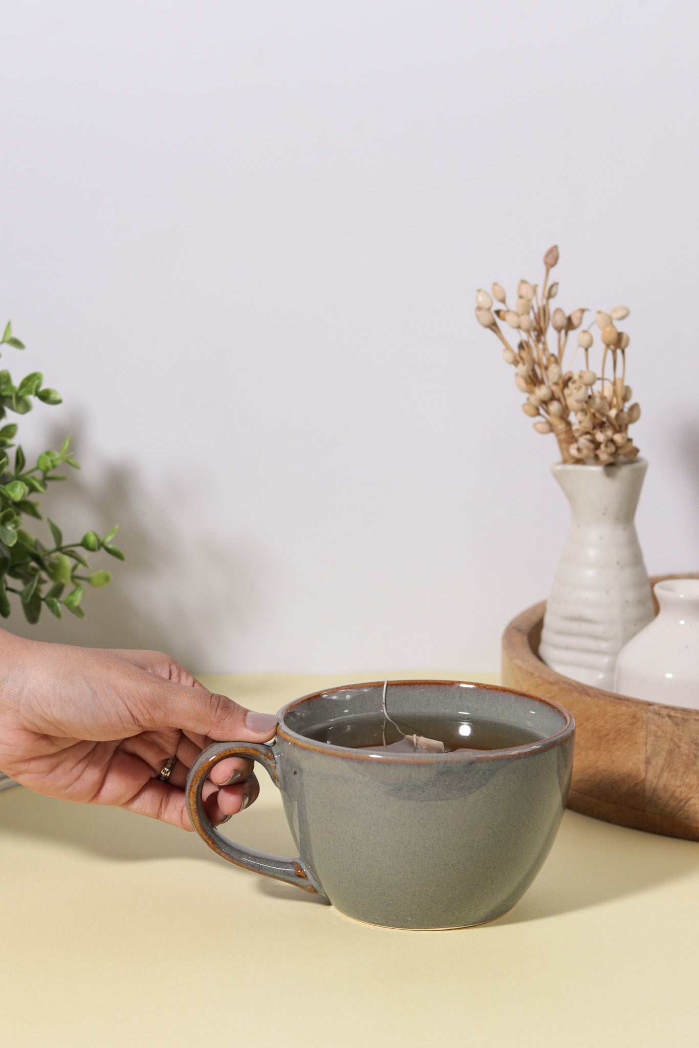 Slate Ceramic Soup Mug - Ayuda Homes