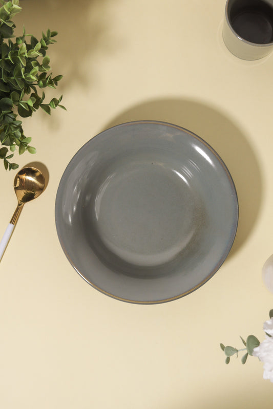 Slate Ceramic Pasta Plate - Ayuda Homes