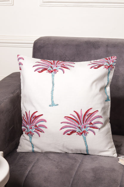 Palm Tree Cushion Cover - Block Printed