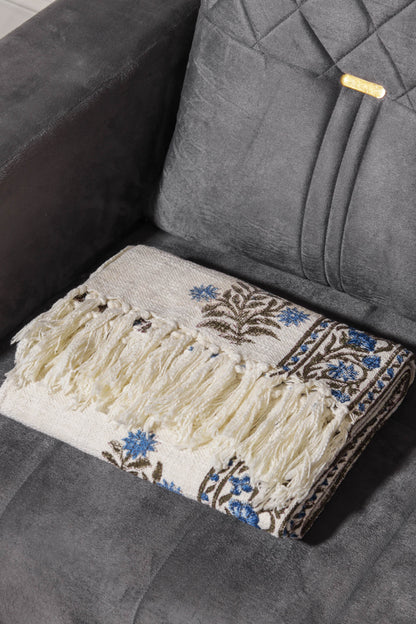 Clematis Cotton Throw