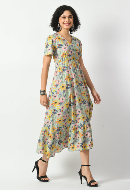 Cotton  A-line Pocket Dress