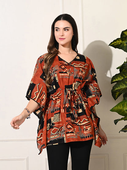 Rustic Hues Kaftan Tunic