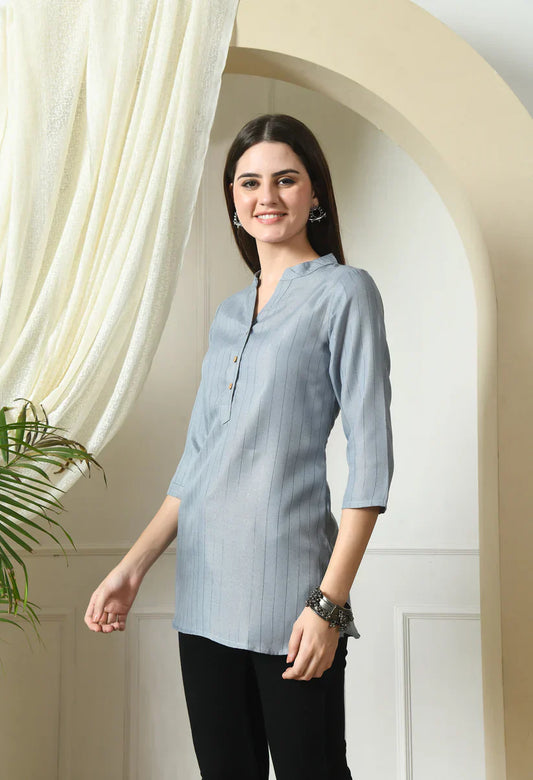 Handloom Cotton Textured Kurta