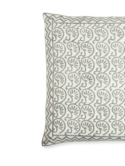 Cocoa Motif Cushion Cover - Block Printed - Ayuda Homes