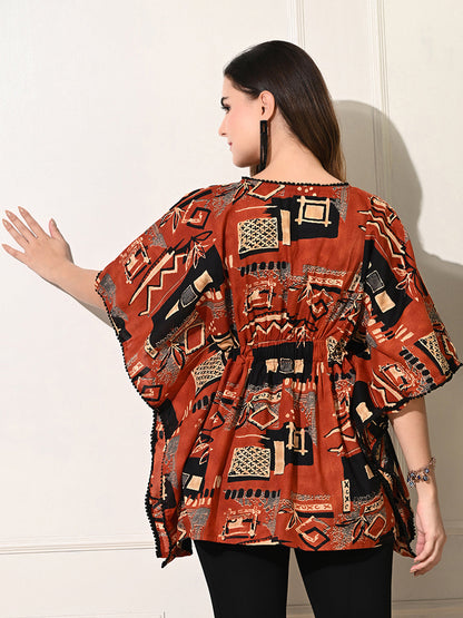 Rustic Hues Kaftan Tunic