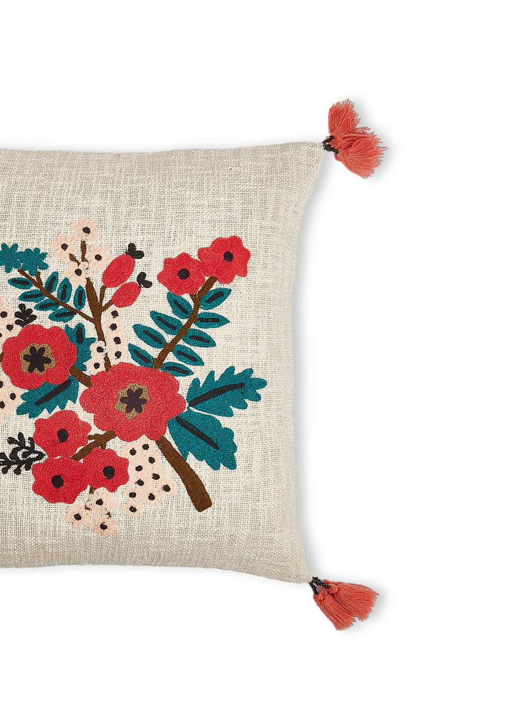 Spring Cushion Cover- Hand Embroidered - Ayuda Homes