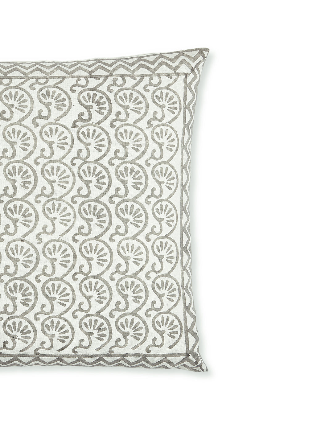 Cocoa Motif Cushion Cover - Block Printed - Ayuda Homes