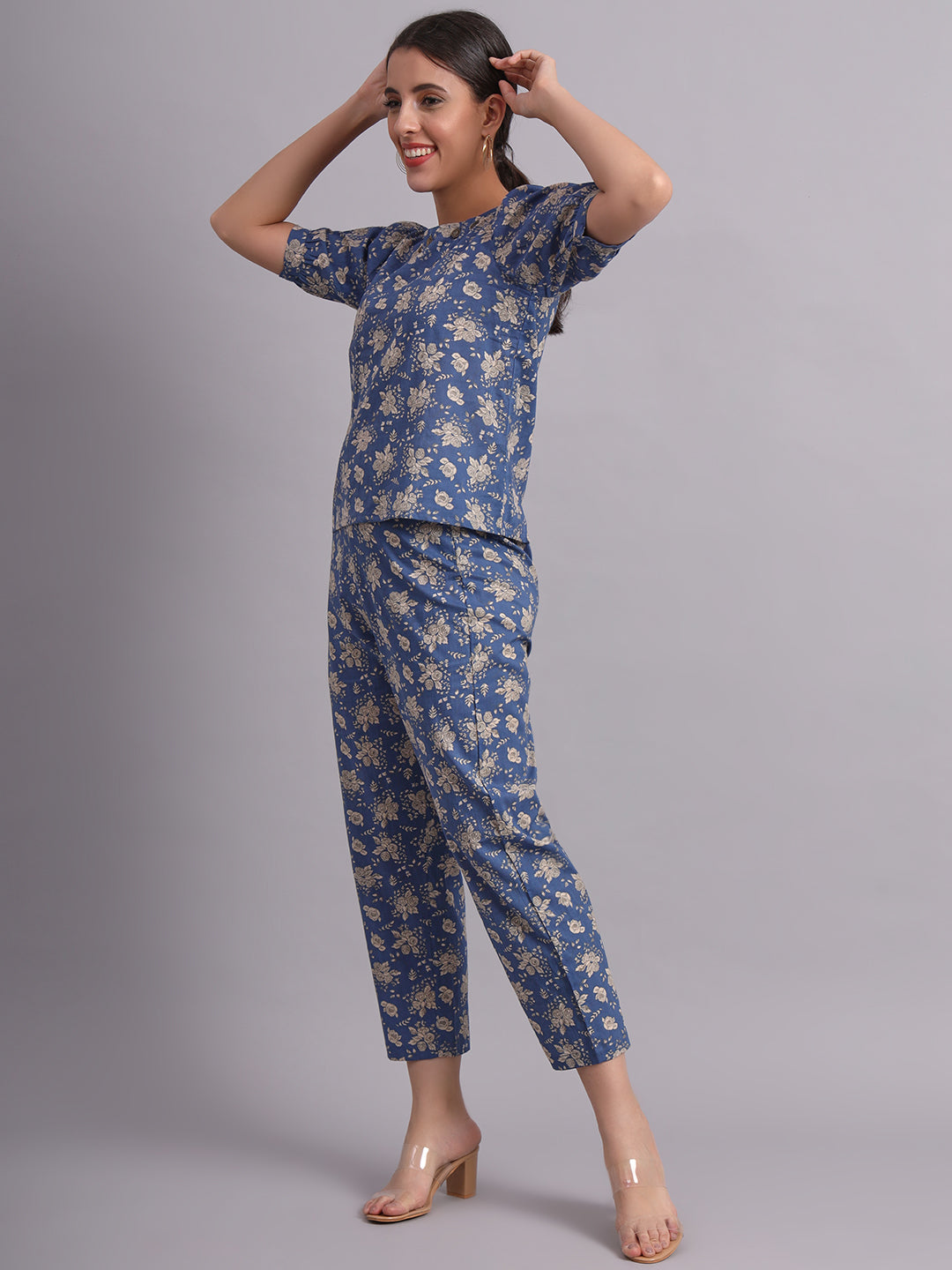 Cotton Printed  Style Top with Trouser