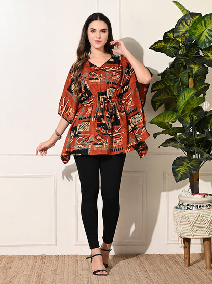 Rustic Hues Kaftan Tunic