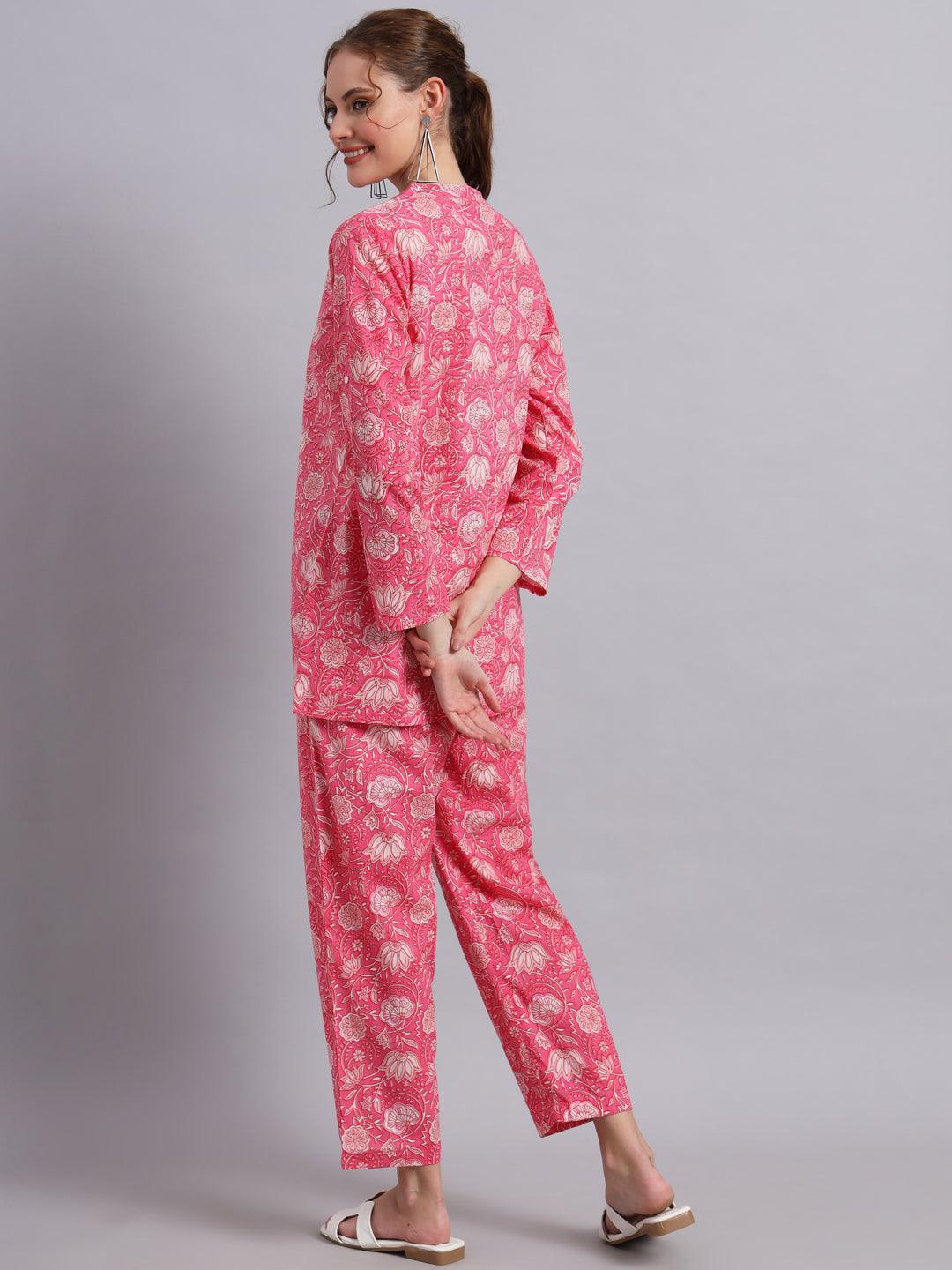 Peppy Pink Shirt and Trouser Co-ord Set - Decked Up