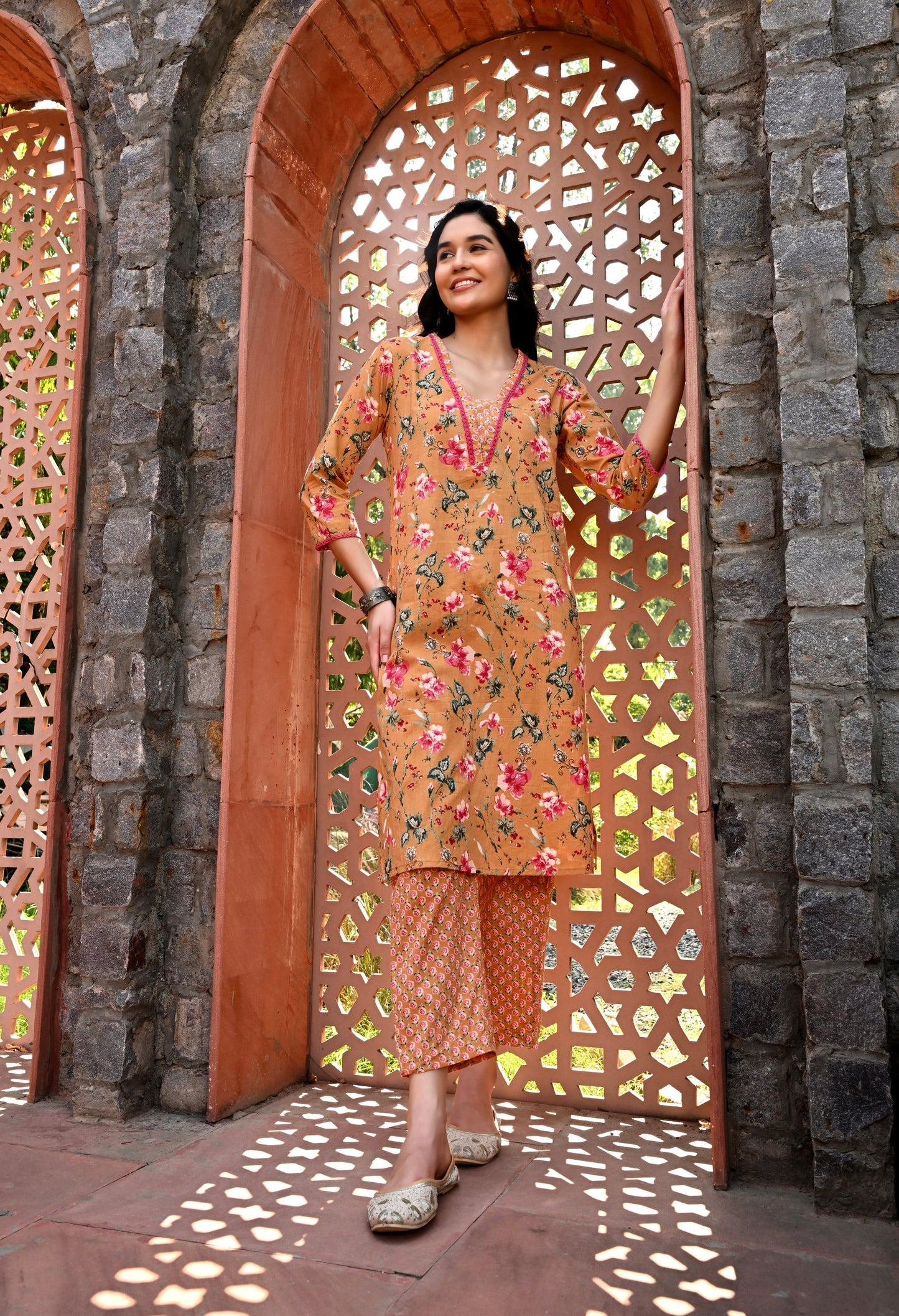 Yellow Kurta Pant Dupatta Set