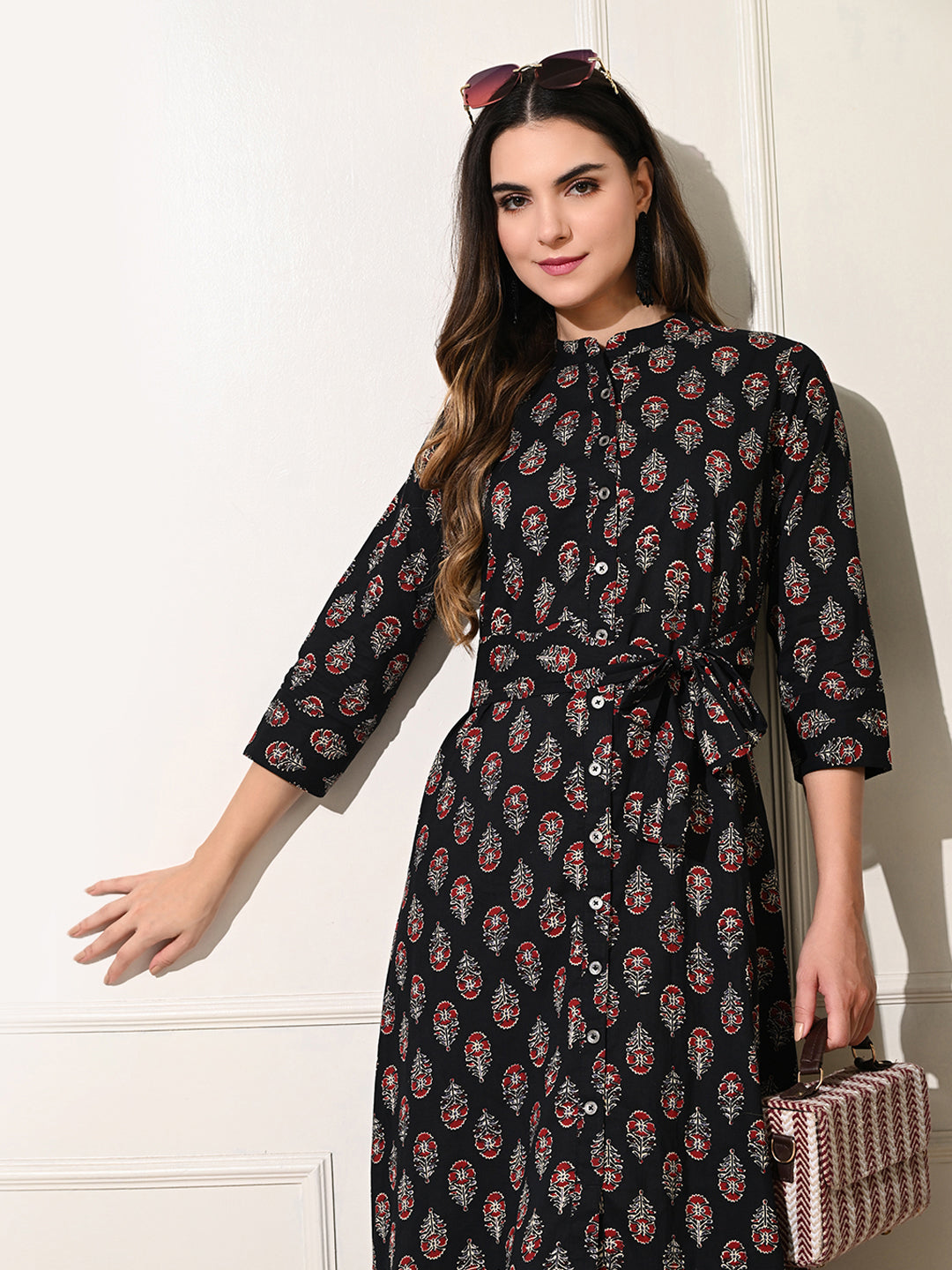 Heritage Black A-Line Dress