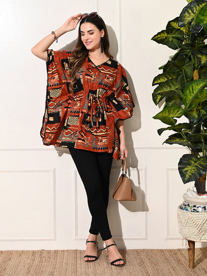 Rustic Hues Kaftan Tunic