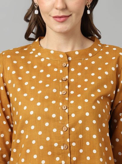 Polka Shirt Top