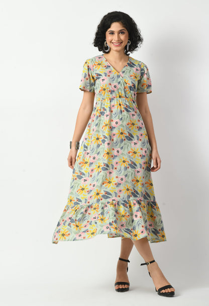 Cotton  A-line Pocket Dress