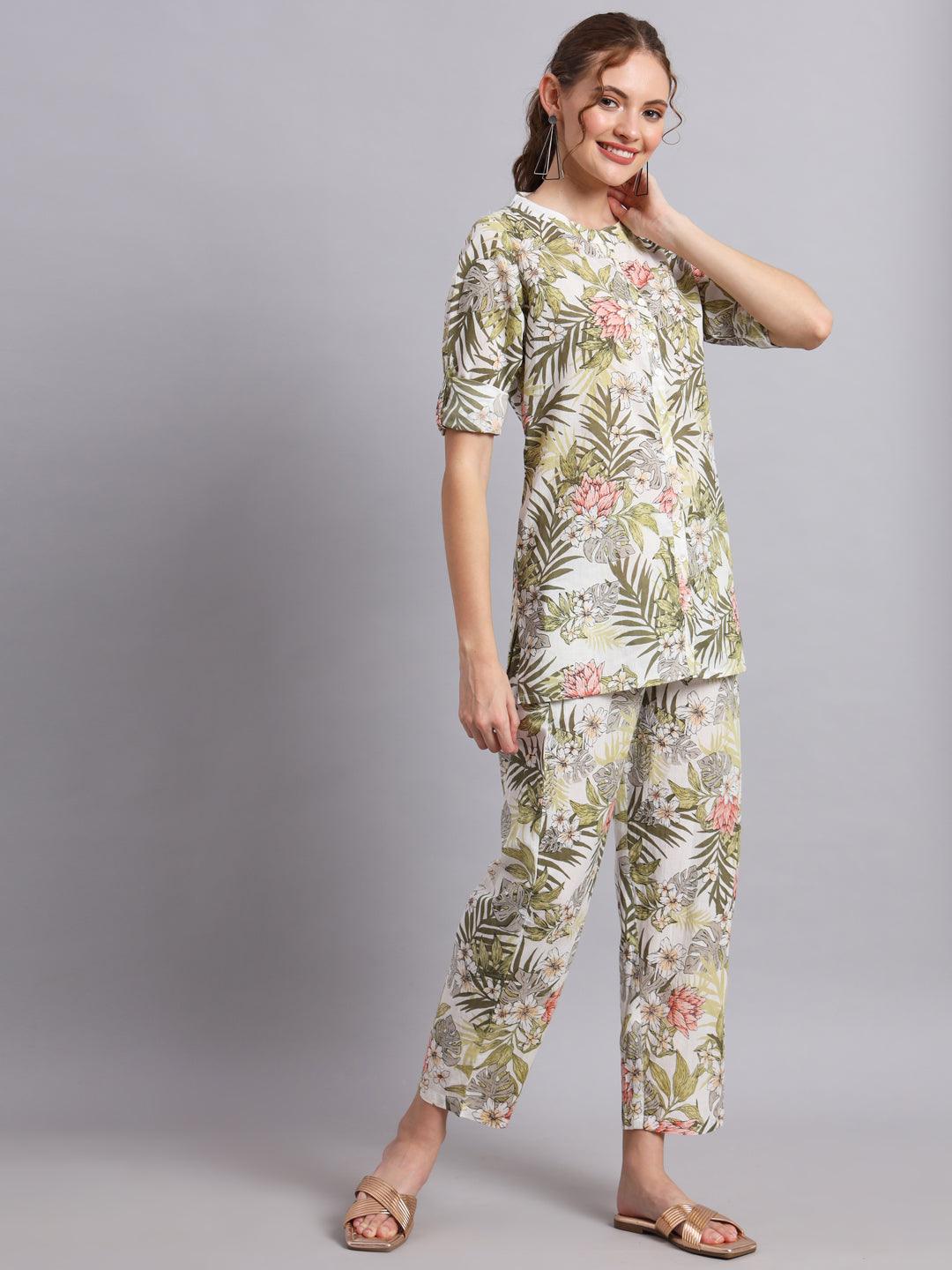 Tropical Shirt and Pant Co-ord Set - Decked Up