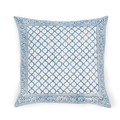 Indigo Magic Cushion Cover - Block Printed