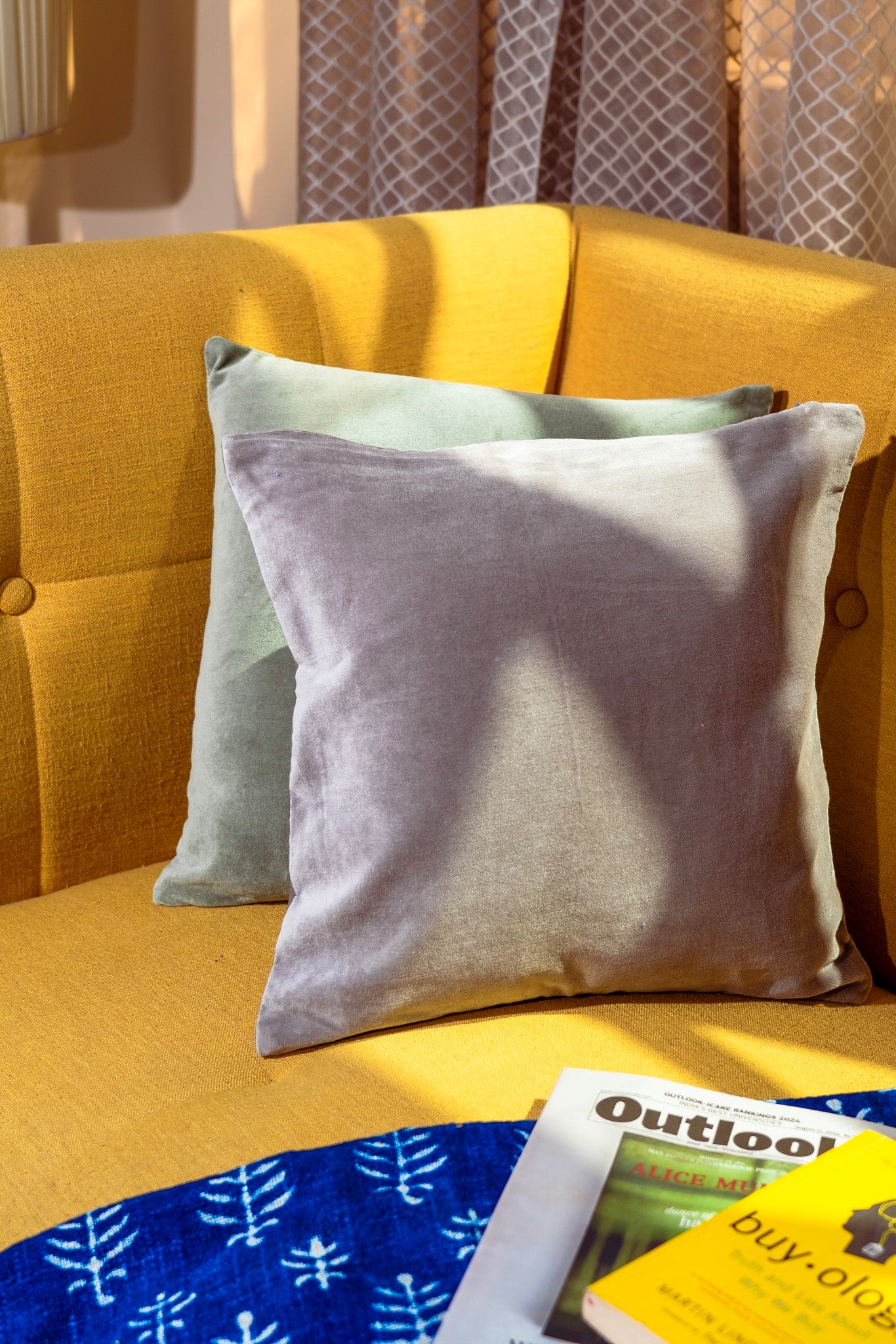 Premium Velvet Cushion Cover -  Gray