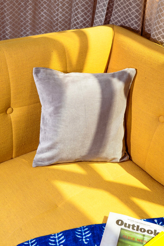 Premium Velvet Cushion Cover -  Gray