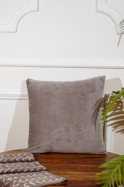 Premium Velvet Cushion Cover -  Gray