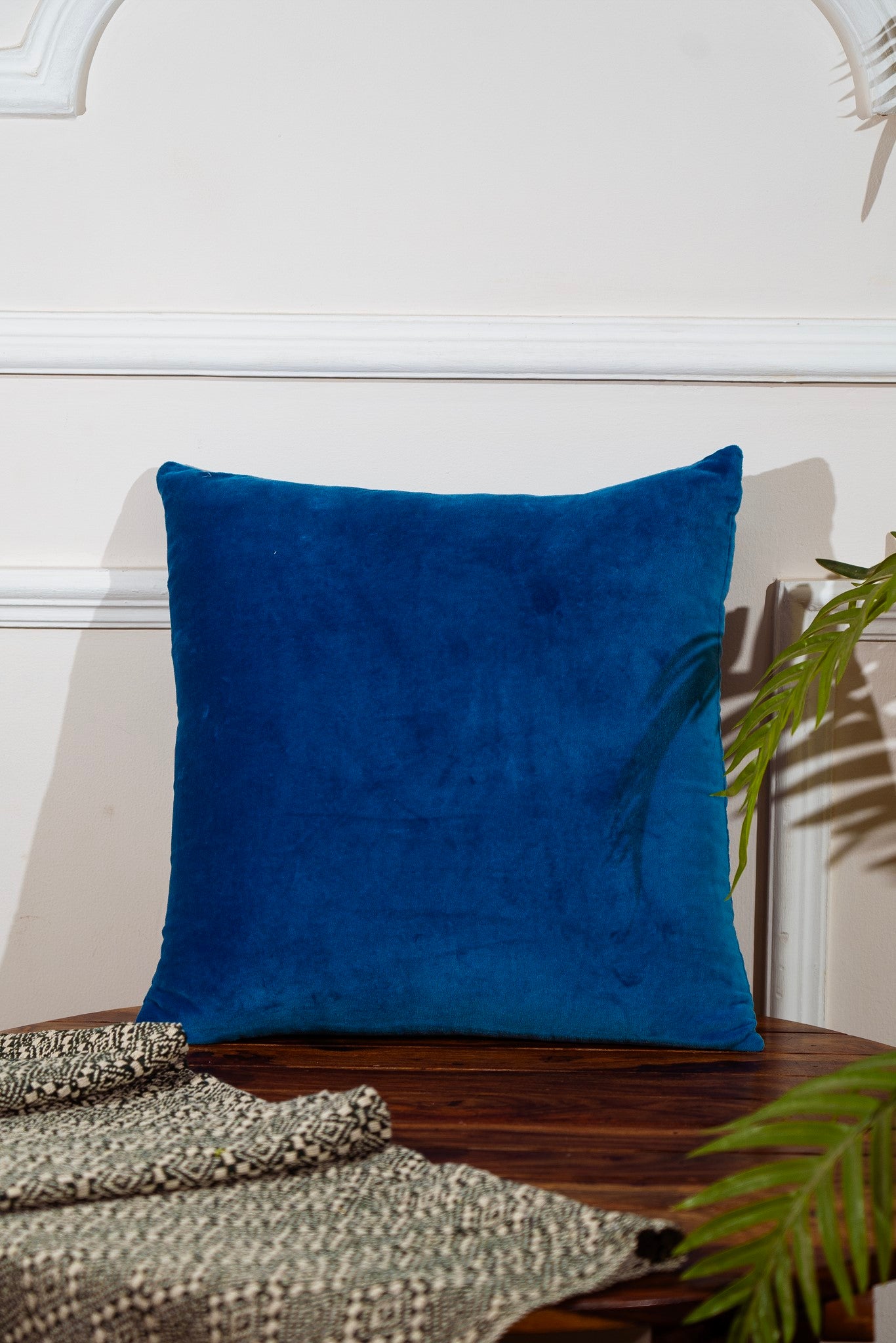 Premium Velvet Cushion Cover -  Navy