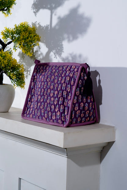 Lilac Quilted Pouch