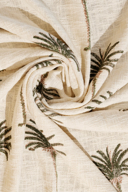 Palm Tree Cotton Throw